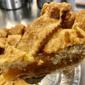 Whiskey Peach Pie Slice